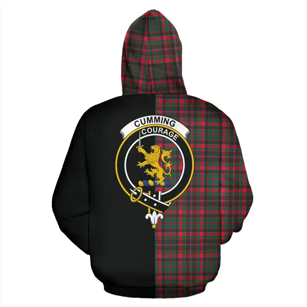Printivon Cumming Hunting Modern Tartan Hoodie Half Of Me
