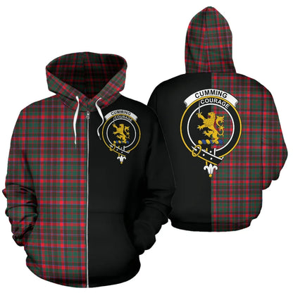 Printivon Cumming Hunting Modern Tartan Hoodie Half Of Me
