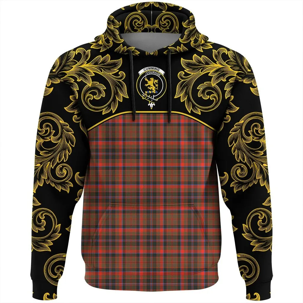 Printivon Cumming Hunting Weathered Tartan Clan Crest Hoodie Empire I