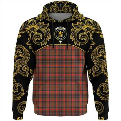 Printivon Cumming Hunting Weathered Tartan Clan Crest Hoodie Empire I