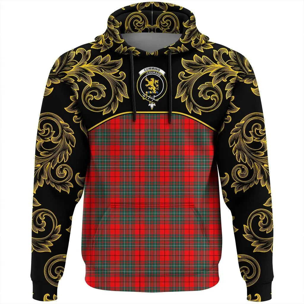 Printivon Cumming Modern Tartan Clan Crest Hoodie Empire I