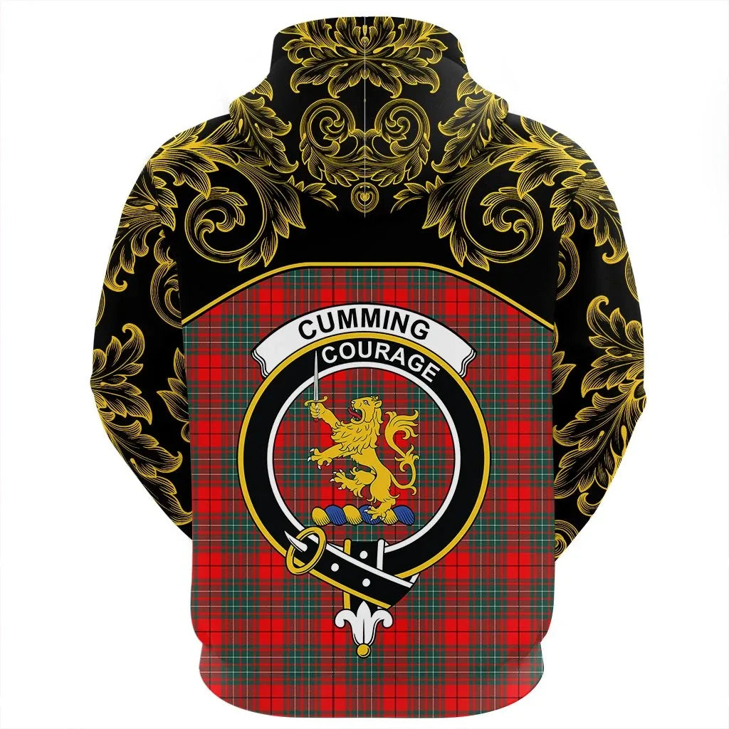 Printivon Cumming Modern Tartan Clan Crest Hoodie Empire I