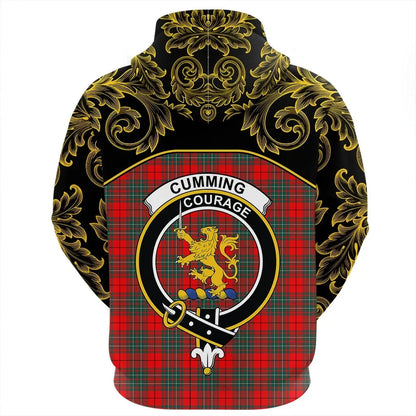Printivon Cumming Modern Tartan Clan Crest Hoodie Empire I