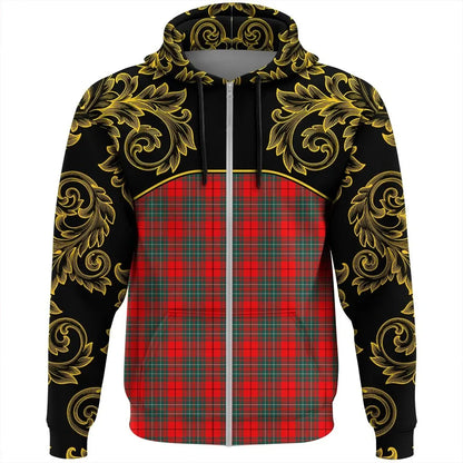 Printivon Cumming Modern Tartan Clan Crest Zip Hoodie Empire I