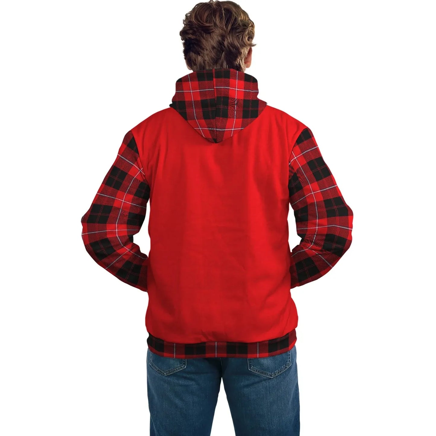 Printivon Cunningham Clans Tartan All Over Hoodie Sleeve Color