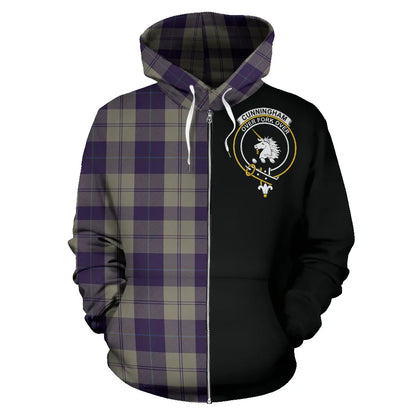 Printivon Cunningham Dress Blue Dancers Tartan Hoodie Half Of Me