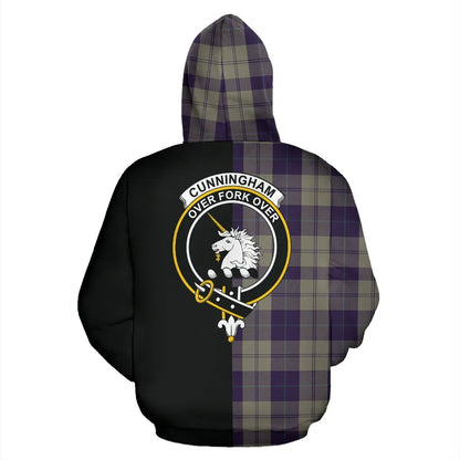 Printivon Cunningham Dress Blue Dancers Tartan Hoodie Half Of Me