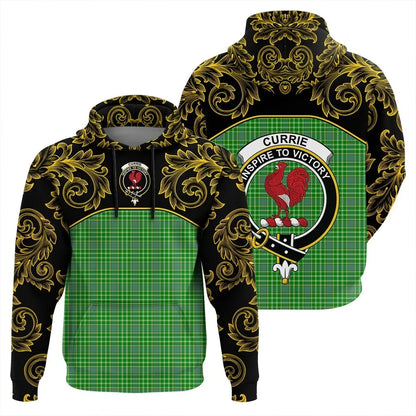 Printivon Currie Tartan Clan Crest Hoodie Empire I