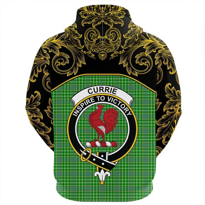 Printivon Currie Tartan Clan Crest Zip Hoodie Empire I