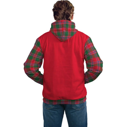 Printivon Dalziel Clans Tartan All Over Hoodie Sleeve Color