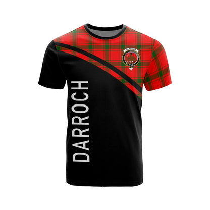 Printivon Darroch (Gourock) Clan Tartan All Over Print Shirt Curve Style