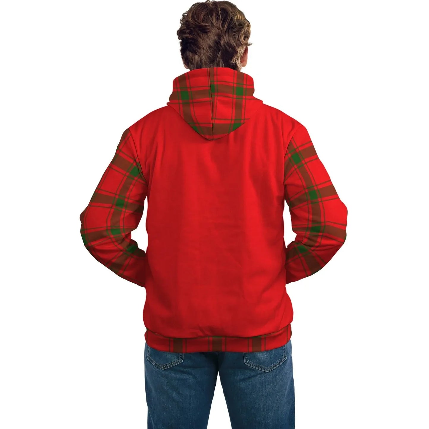 Printivon Darroch Gourock Clans Tartan All Over Hoodie Sleeve Color