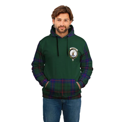 Printivon Davidson Clans Tartan All Over Hoodie Sleeve Color