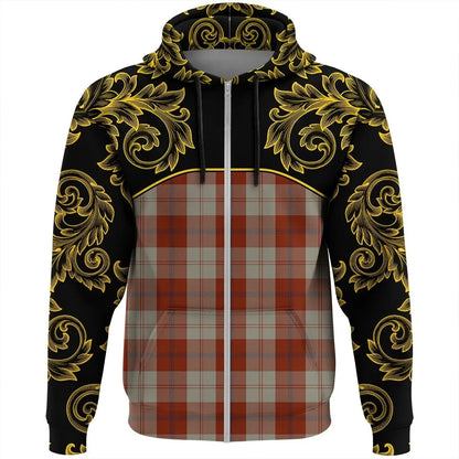 Printivon Davidson Dress Dancers Tartan Clan Crest Zip Hoodie Empire I