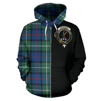 Printivon Davidson Of Tulloch Tartan Hoodie Half Of Me