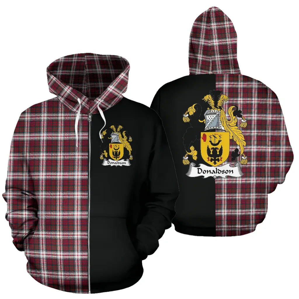 Printivon Donaldson Tartan Hoodie Half Of Me