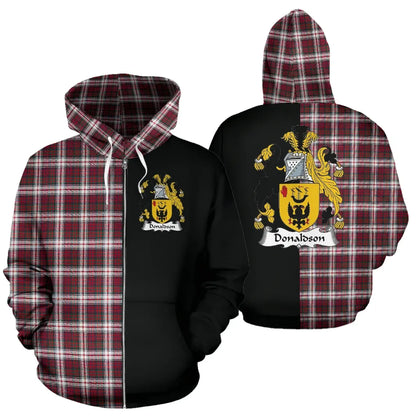 Printivon Donaldson Tartan Hoodie Half Of Me