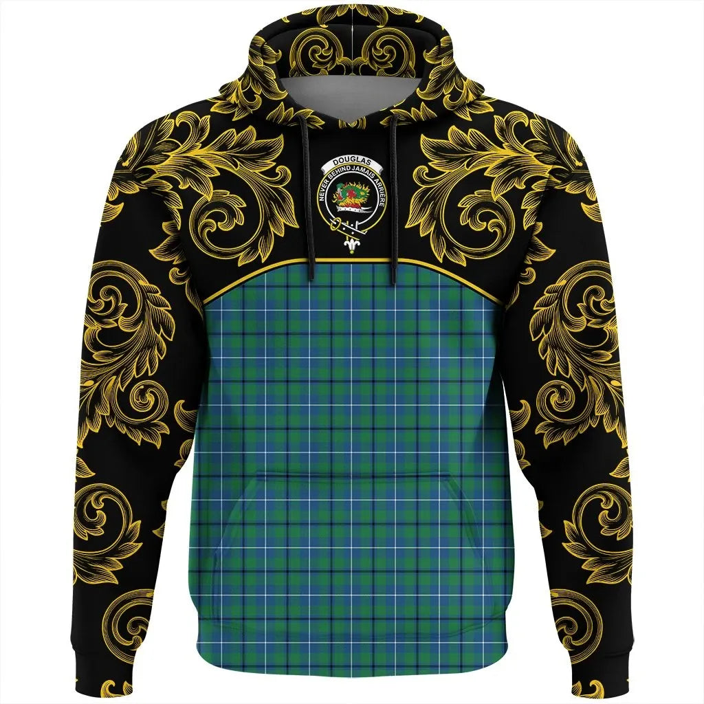 Printivon Douglas Ancient Tartan Clan Crest Hoodie Empire I