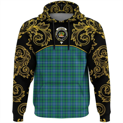 Printivon Douglas Ancient Tartan Clan Crest Hoodie Empire I