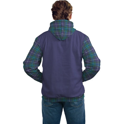 Printivon Douglas Clans Tartan All Over Hoodie Sleeve Color