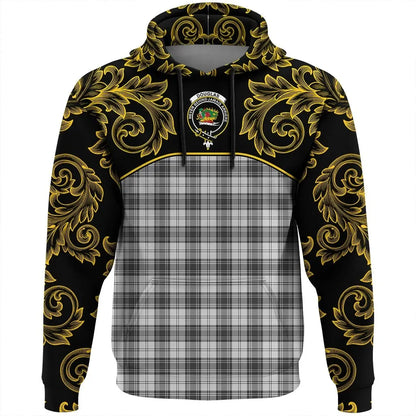 Printivon Douglas Grey Modern Tartan Clan Crest Hoodie Empire I