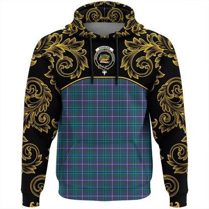 Printivon Douglas Modern Tartan Clan Crest Hoodie Empire I