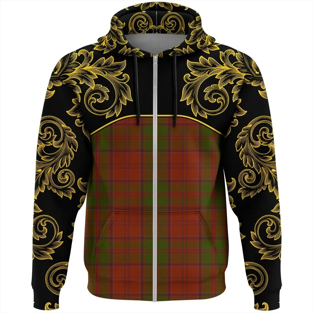 Printivon Drummond Clan Tartan Clan Crest Zip Hoodie Empire I