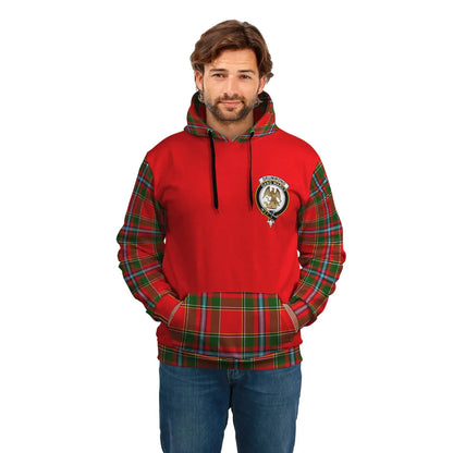 Printivon Drummond Clans Tartan All Over Hoodie Sleeve Color