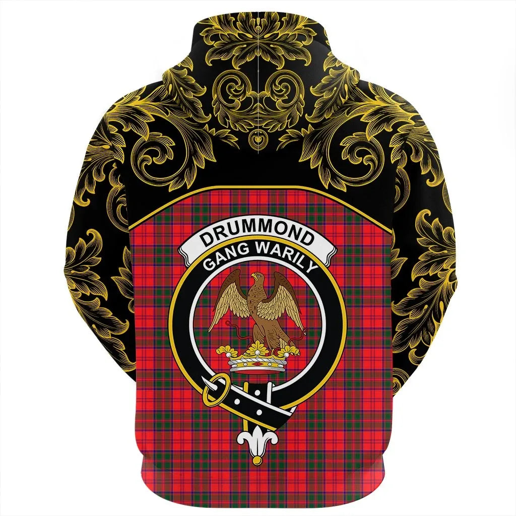 Printivon Drummond Modern Tartan Clan Crest Hoodie Empire I