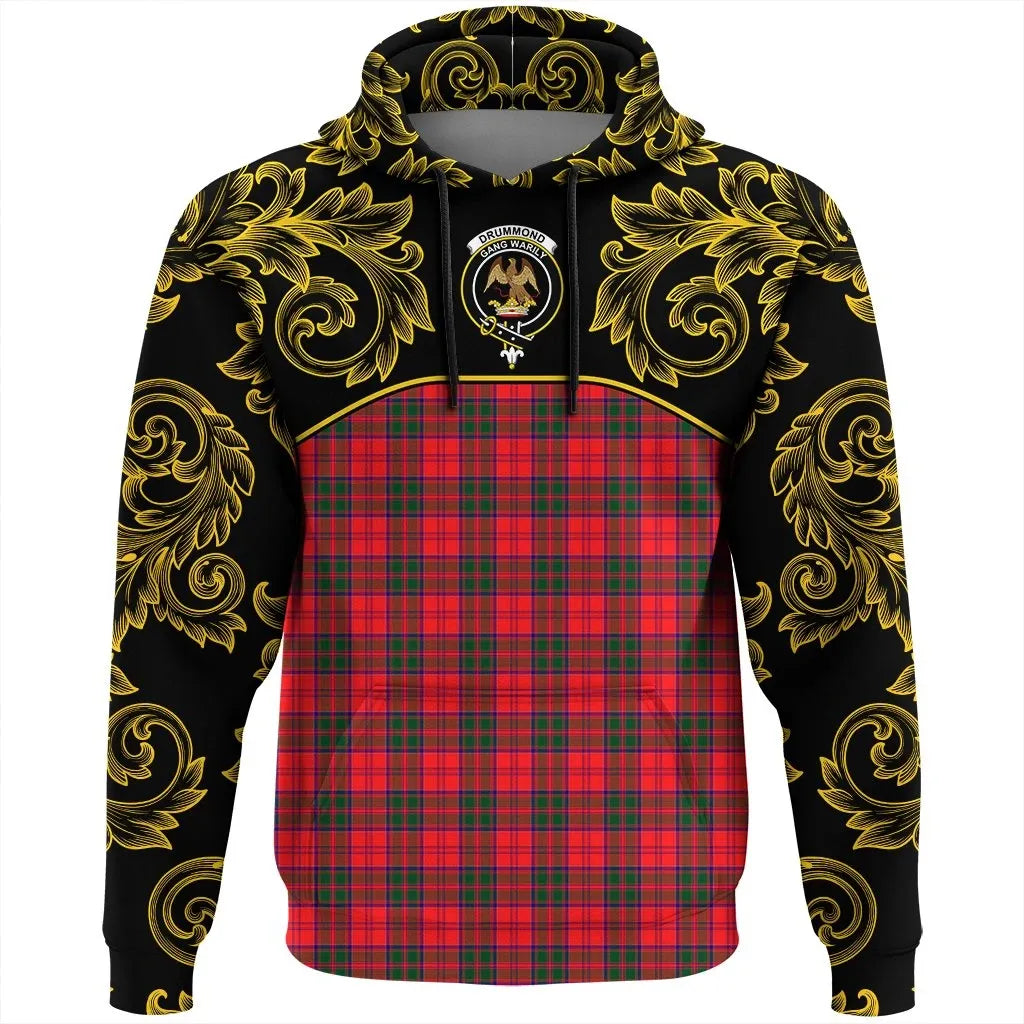 Printivon Drummond Modern Tartan Clan Crest Hoodie Empire I