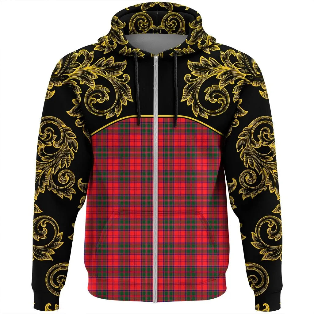 Printivon Drummond Modern Tartan Clan Crest Zip Hoodie Empire I