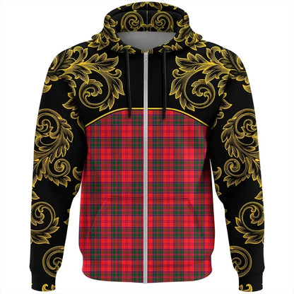 Printivon Drummond Modern Tartan Clan Crest Zip Hoodie Empire I