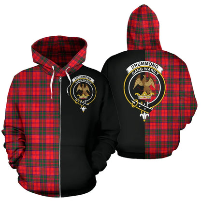 Printivon Drummond Modern Tartan Hoodie Half Of Me