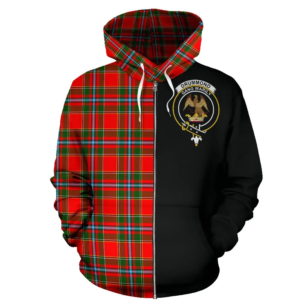 Printivon Drummond Of Perth Tartan Hoodie Half Of Me