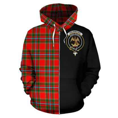 Printivon Drummond Of Perth Tartan Hoodie Half Of Me
