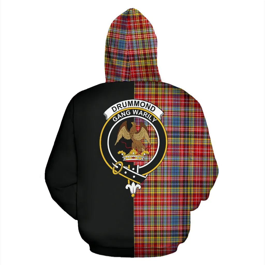 Printivon Drummond Of Strathallan Tartan Hoodie Half Of Me