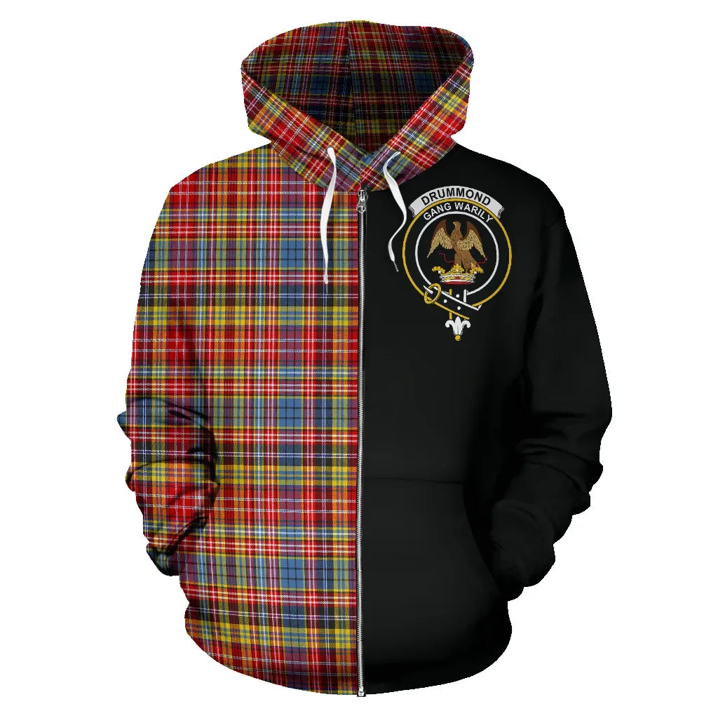 Printivon Drummond Of Strathallan Tartan Hoodie Half Of Me