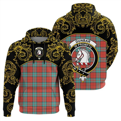 Printivon Dunbar Ancient Tartan Clan Crest Hoodie Empire I