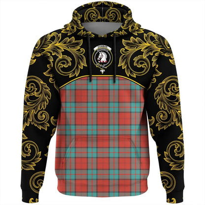 Printivon Dunbar Ancient Tartan Clan Crest Hoodie Empire I