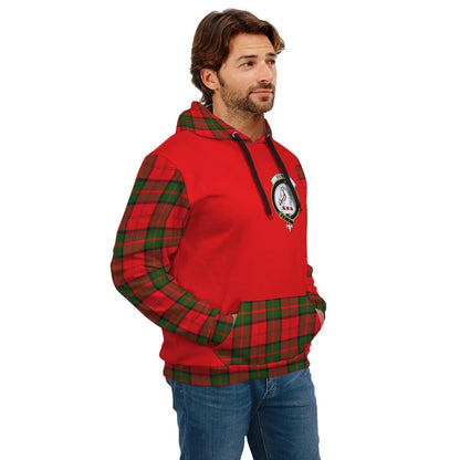 Printivon Dunbar Clans Tartan All Over Hoodie Sleeve Color