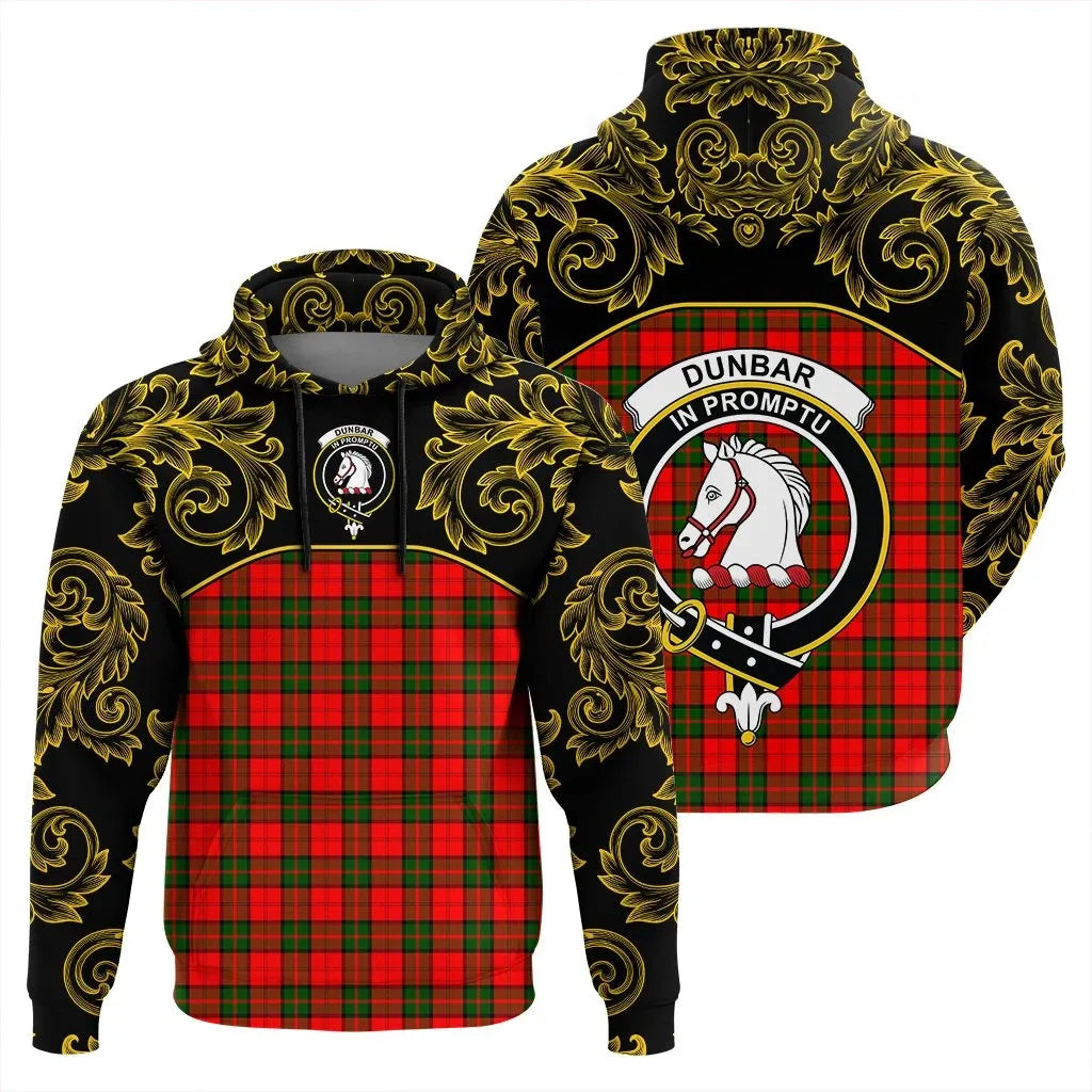 Printivon Dunbar Modern Tartan Clan Crest Hoodie Empire I