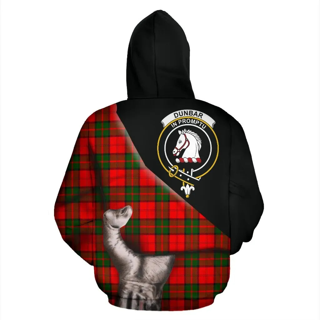 Printivon Dunbar Modern Tartan Clan Crest Hoodie Patronage