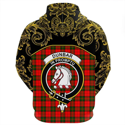 Printivon Dunbar Modern Tartan Clan Crest Zip Hoodie Empire I