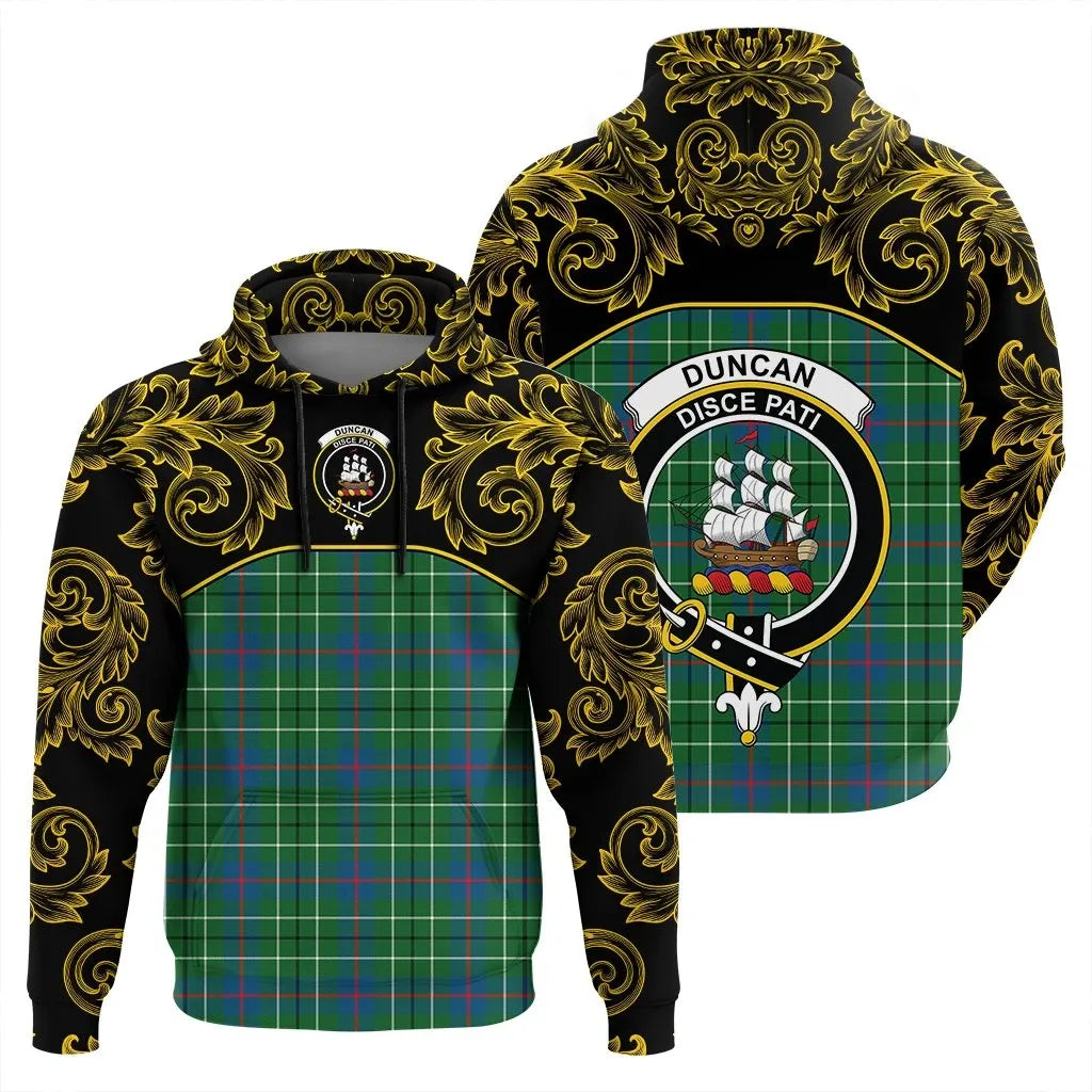 Printivon Duncan Ancient Tartan Clan Crest Hoodie Empire I