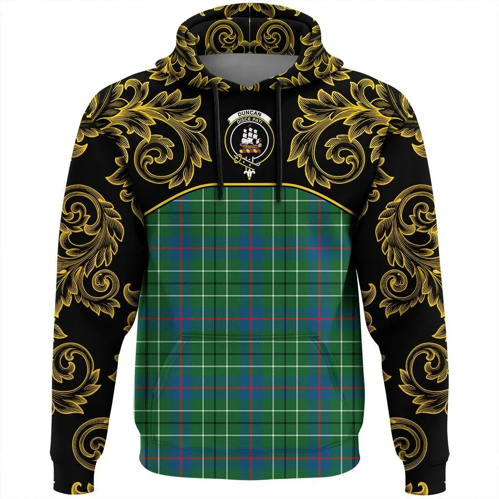 Printivon Duncan Ancient Tartan Clan Crest Hoodie Empire I