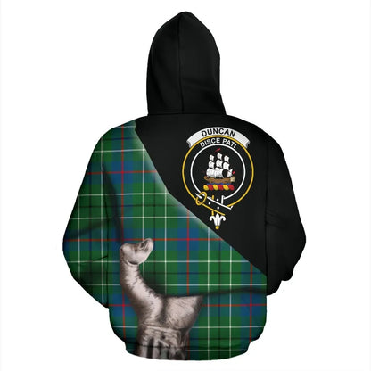 Printivon Duncan Ancient Tartan Clan Crest Hoodie Patronage