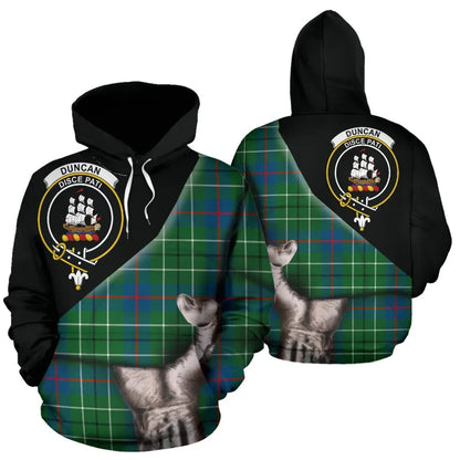 Printivon Duncan Ancient Tartan Clan Crest Hoodie Patronage