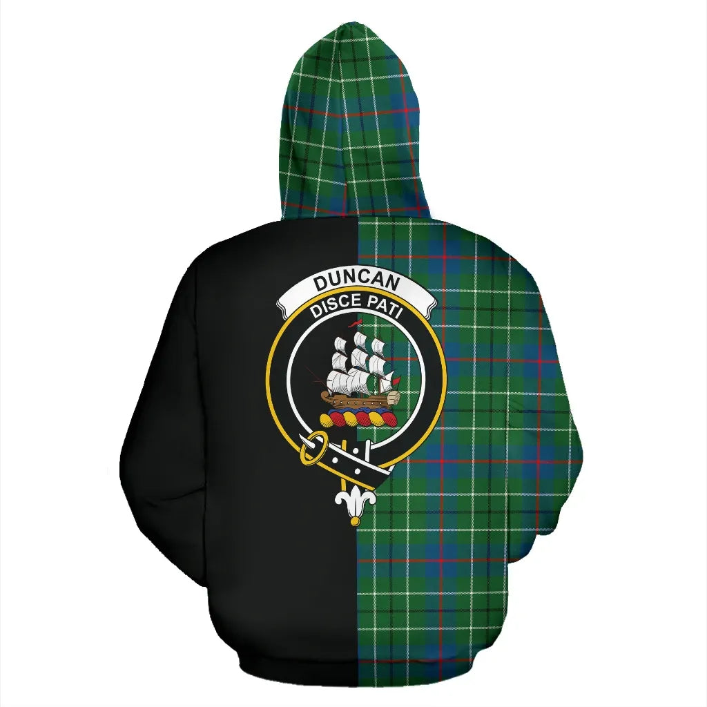 Printivon Duncan Ancient Tartan Hoodie Half Of Me