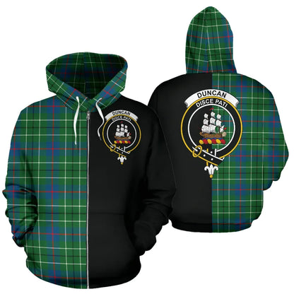 Printivon Duncan Ancient Tartan Hoodie Half Of Me