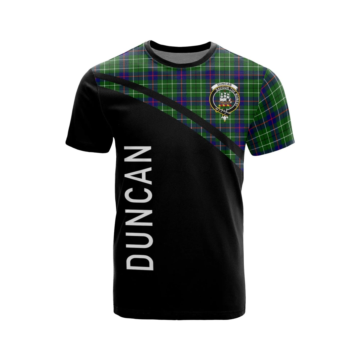 Printivon Duncan Clan Tartan All Over Print Shirt Curve Style